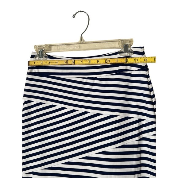 J.Mclaughlin Nicola Skirt in Bangle Stripe Nautical Catalina Cloth XSmall - Picture 6 of 12